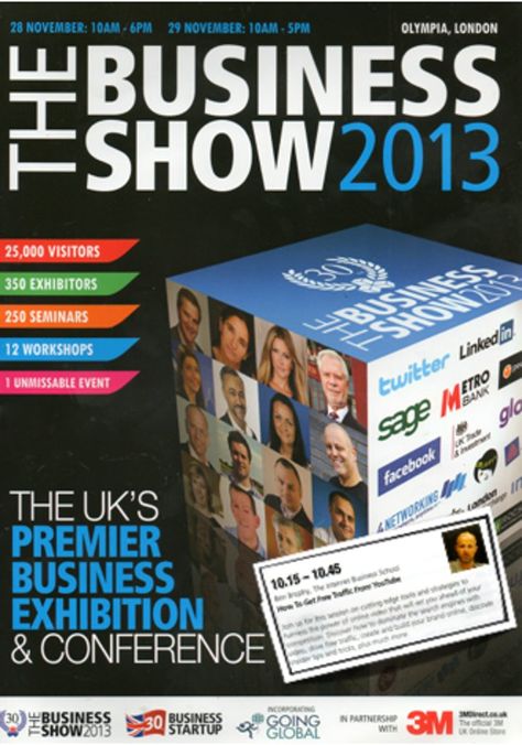 Running exhibition stands & speaking at The UK's premier Business Exhibition fro multiple years