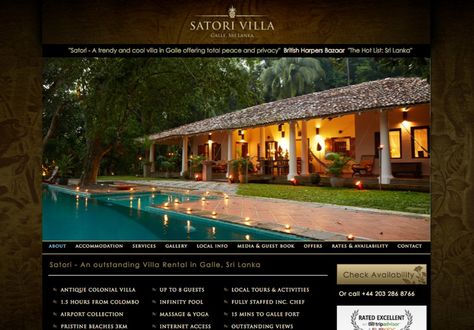 Managing 5 star Sri Lankan villa, developing website & online presence